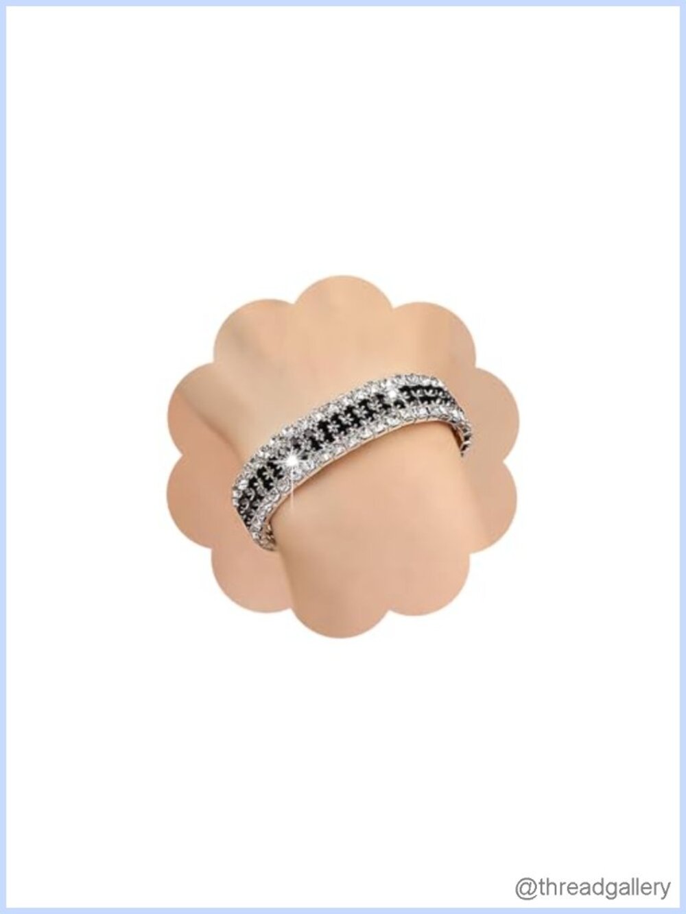 Rhinestone Stretch Bracelets Women Crystal Stackable Bangle Wedding Jewelry